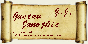 Gustav Janojkić vizit kartica